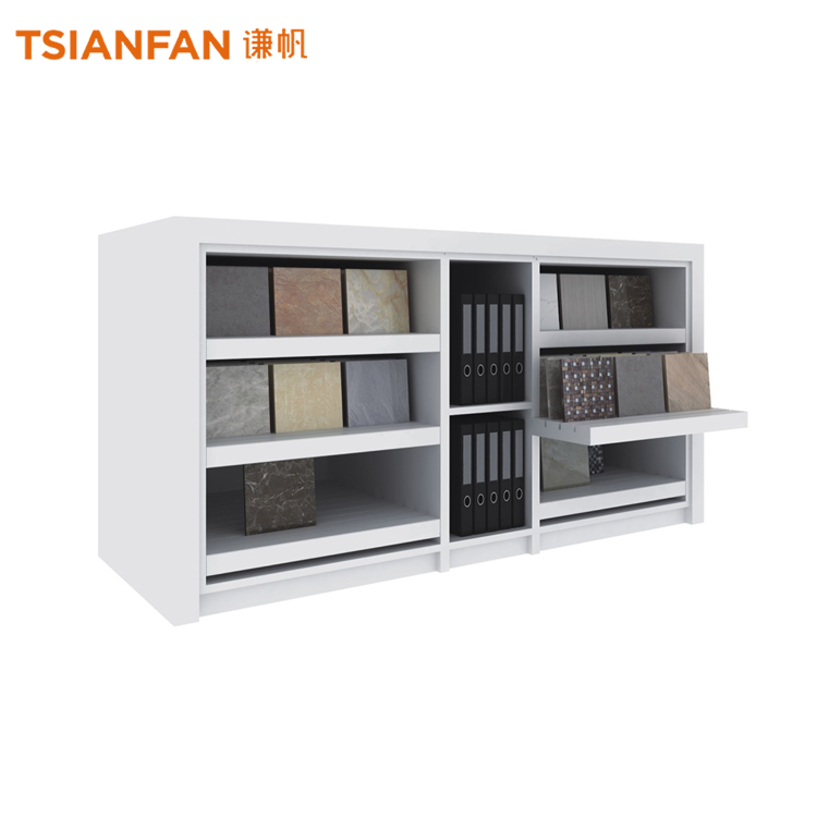 White display cabinet with drawers,Chinese Ceramic Tile Drawer Display Cabinet Display Rack CC2040