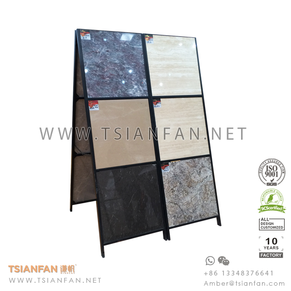 A frame Porcelain Tile Stone Display Rack