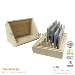 Real Wood Artificial Stone  Tile Sample Display Box