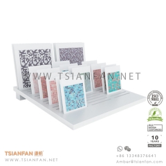 Tile Waterfall Display, Mosaic Table Stand , Tile Counter Display