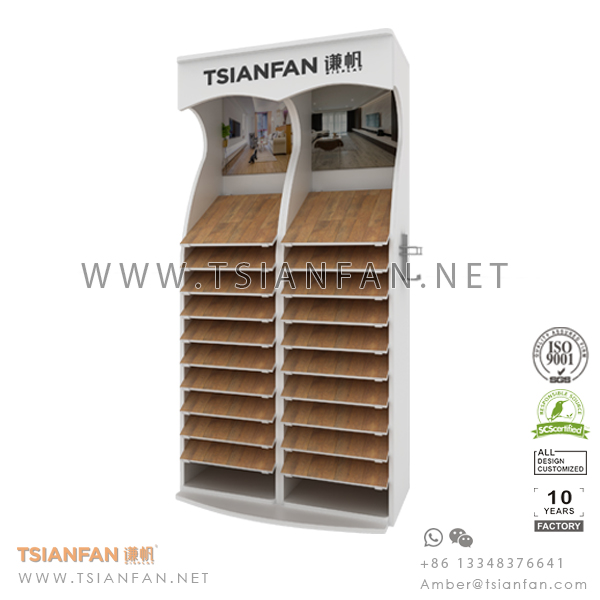 Wooden Floor Tile Display Shelf