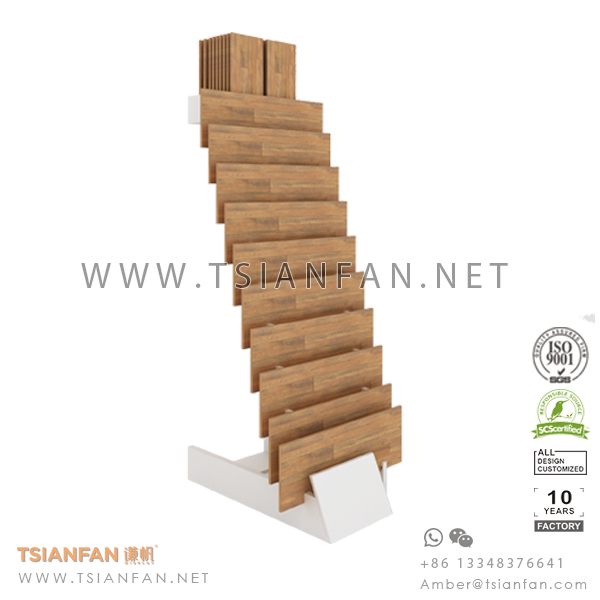 Waterfall Wood Floor Tile Sample Display Stand