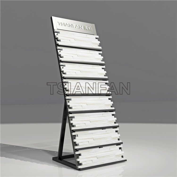 Natural Stone Display Stand，Stone Exhibition Board Display Stands
