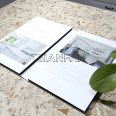 4 Pages Sample Folder Book For Stone Quartz Acrylic Wood Sample Stone Display