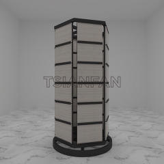 Marble Carousel Sample Display Stand For Stone Quartz