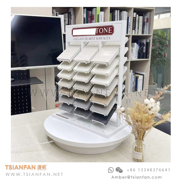 Quartz Stone Table Rack, Porcelain Sample Display