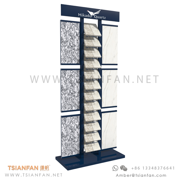 Artificial Porcelain and SINTERED STONE Tower Floor Display Rack.