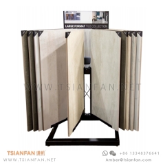 Metal Porcelain and Sintered Stone Large Tile Format Wing Display