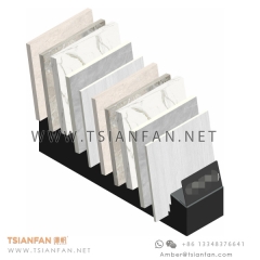 Natural Stone Display Rack for Ledge Tile Panel and Paving Stone