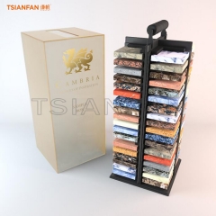 SRT016 Portable stone sample publicity table artificial stone display stand