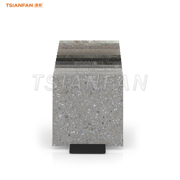 ceramic tile flooring stand black metal display racks retail factory