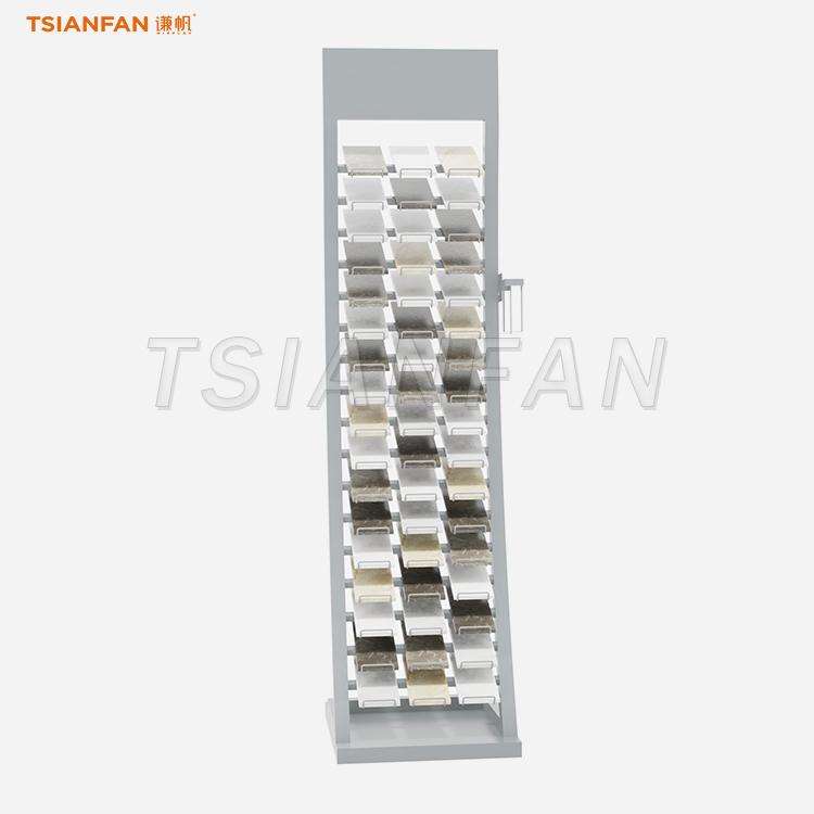 SRL017-quartz stone flooring display tower in stock factory